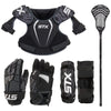 STX Stallion 75 Lacrosse Starter Kit - Gloves, Shoulder Pads, Arm Pads & Stick