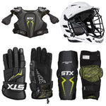 STX Stallion 200 Lacrosse Starter Kit - Gloves, Shoulder Pads, Arm Pads & Helmet