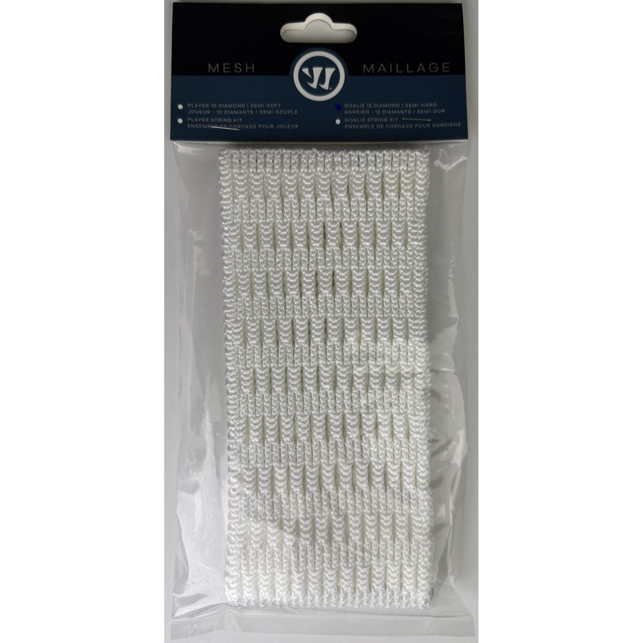 Warrior Goalie 12-Diamond Semi-Hard Goalie Mesh Lacrosse Stringing Piece