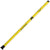 Warrior Evo V Yellow Bus Alloy Core Carbon Composite Attack Lacrosse Shaft