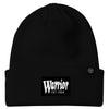 Warrior Lacrosse Cabin Fever Black Woven Label Beanie Hat