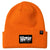 Warrior Lacrosse Cabin Fever Orange Woven Label Beanie Hat