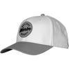Warrior Circle Patch White/Grey Snapback Lacrosse Hat Cap