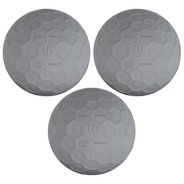 Wolf Athletics HEX Lacrosse Balls - 3-Pack