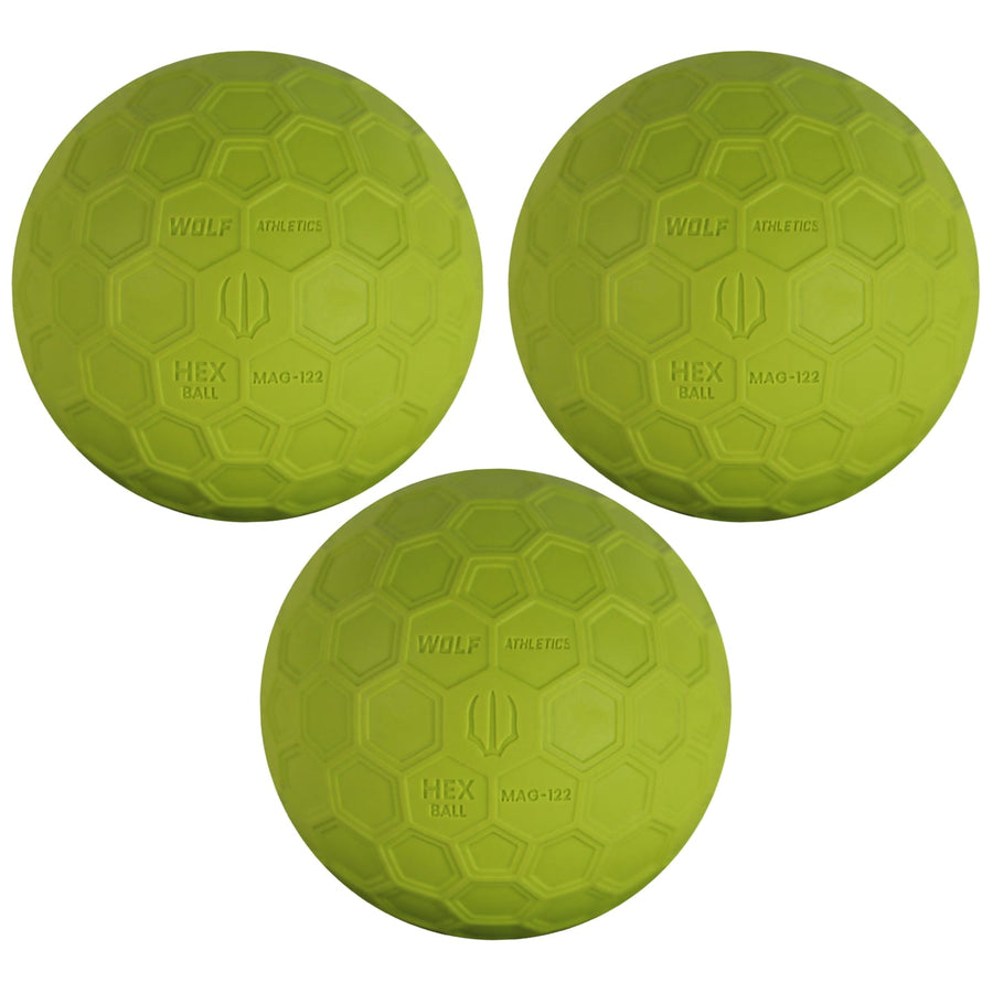 Wolf Athletics HEX Lacrosse Balls - 3-Pack