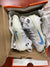 RETURN 4 SALE - Nike Huarache 9 Elite Mid Lax White/Carolina Blue Lacrosse Cleats