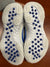 RETURN 4 SALE - Nike Huarache 9 Elite Turf Lax White/Royal Blue Lacrosse Cleats - Mens 4 / Womens 5.5