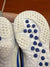 RETURN 4 SALE - Nike Huarache 9 Elite Turf Lax White/Royal Blue Lacrosse Cleats - Mens 4 / Womens 5.5