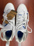 RETURN 4 SALE - Nike Huarache 9 Elite Mid Lax White/Royal Blue Lacrosse Cleats