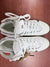 RETURN 4 SALE - Nike Huarache 9 Elite Mid Lax White/Black Lacrosse Cleats