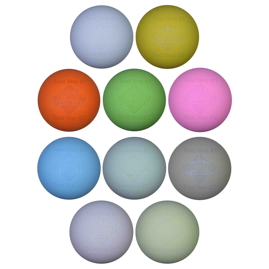 Laser Engraved Lacrosse Award Balls with Your Logo and Personalization (24 Ball Minimum)