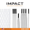 ECD Impact 12-Diamond Semi-Hard Goalie Mesh and Hero Strings Complete Stringing Kit