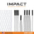 ECD Impact 12-Diamond Semi-Hard Goalie Mesh and Hero Strings Complete Stringing Kit
