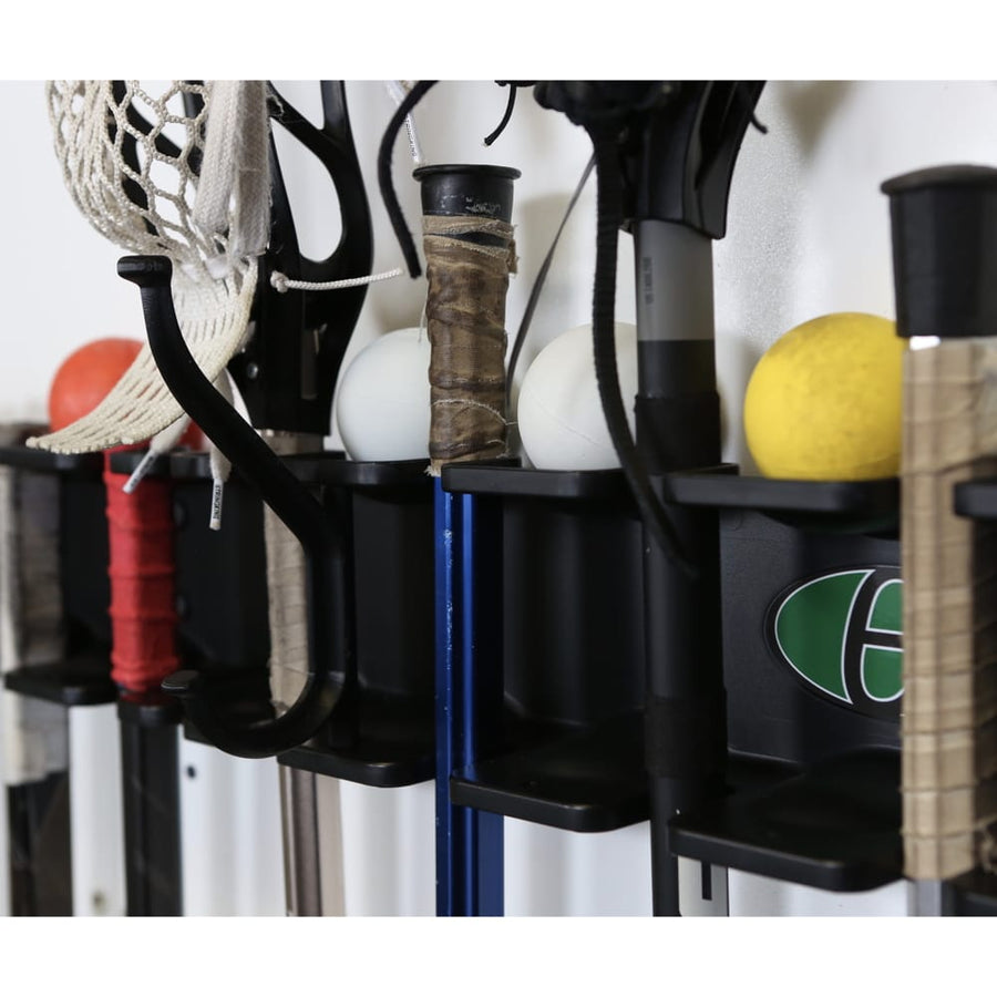Dojo Stick Rack Lacrosse Stick Multi-Sport Storage Rack with 2 Hooks by Evolution ...