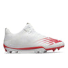 New Balance Burn X2 Low White/Red Lacrosse Cleats