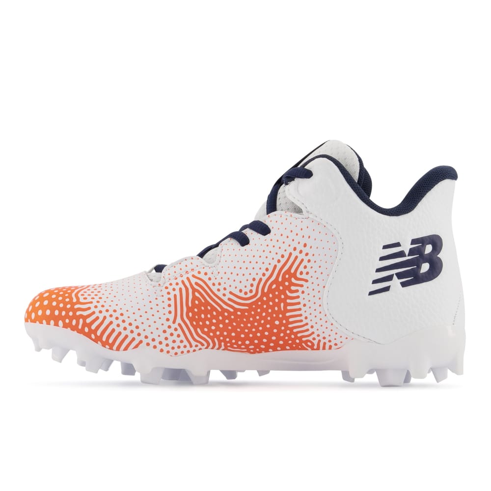 New Balance Freeze V3 Jr White/Orange Lacrosse Cleats