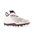 New Balance Burn X3 White/Crimson Lacrosse Cleats
