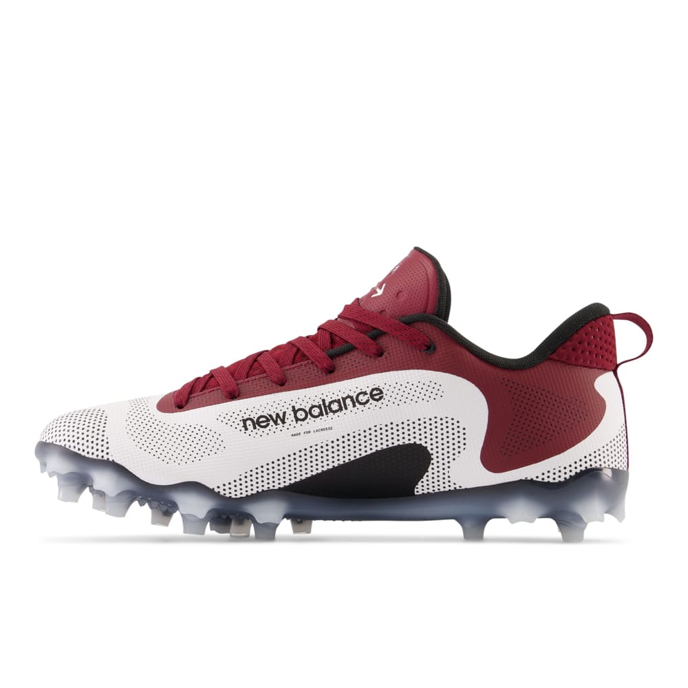 New Balance Freeze V4 Low White/Crimson Lacrosse Cleats