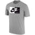 Nike Dri-Fit Cotton Rectangle Logo Grey Men's Lacrosse Shirt