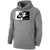Nike Club Fleece Rectangle Logo Grey Pullover Men's Lacrosse Hoodie