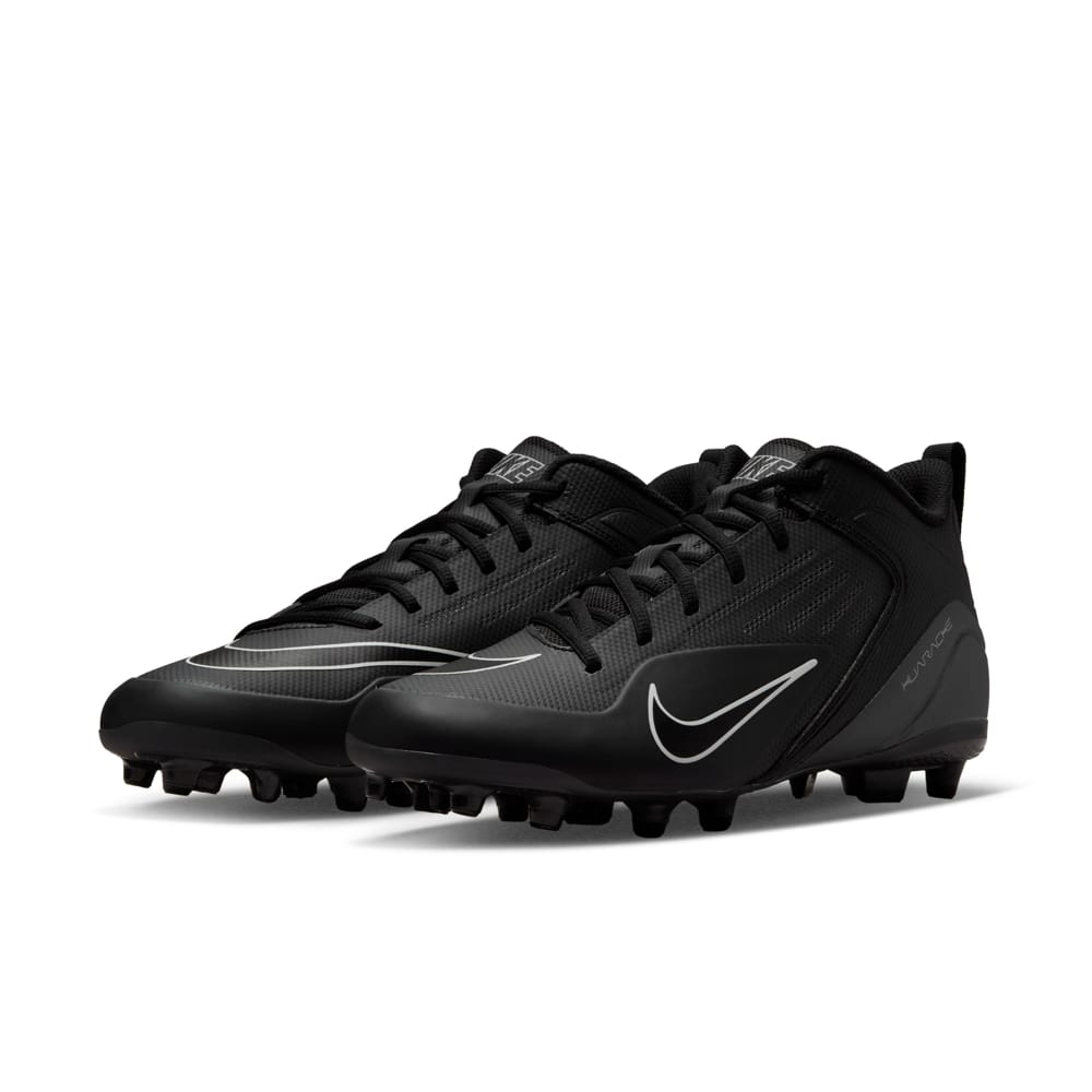Nike Alpha Huarache 8 Varsity Black/Grey Lacrosse Cleats