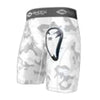 Shock Doctor Boy's White Camo Core Compression Shorts with BioFlex Cup