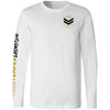 TRUE Temper The Chevie White Men's Long Sleeve Lacrosse T-Shirt