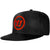 Warrior Exploded Black Snapback Lacrosse Hat Cap