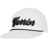 Warrior Script Rope White Snapback Lacrosse Hat Cap