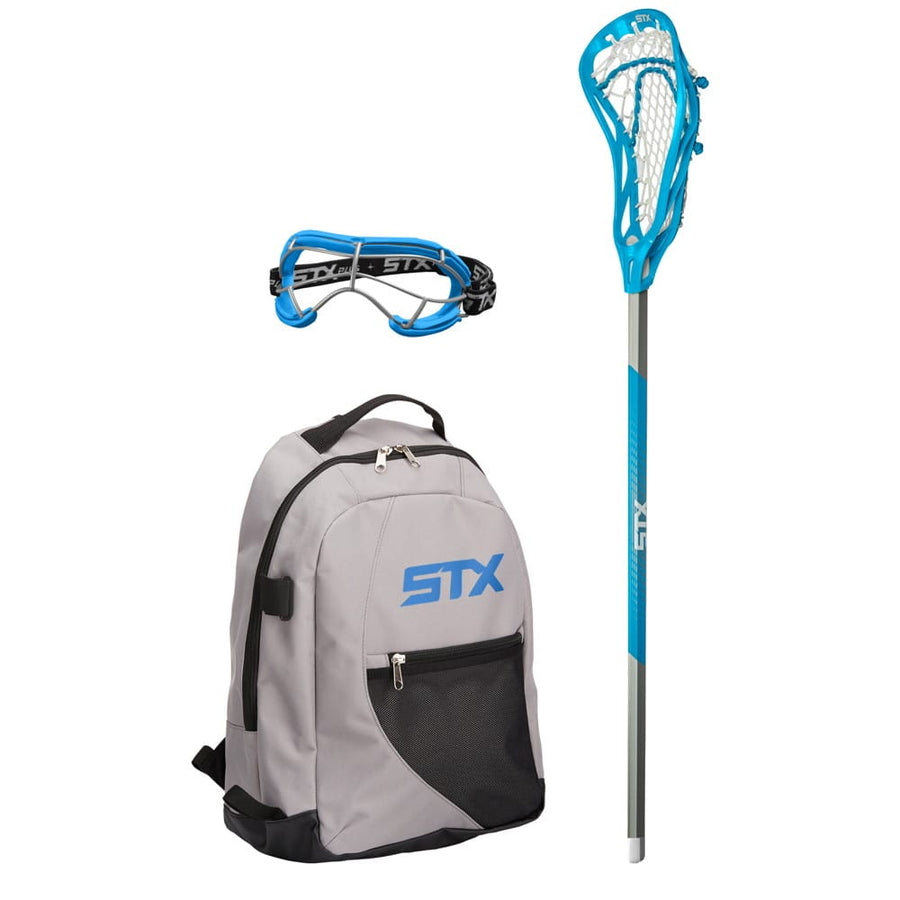 STX Exult 200/4Sight Girl's Lacrosse Starter Set Package - Stick, Goggles, and Backpack