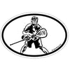 Oval 4x6 Goalie Player Lacrosse Magnet