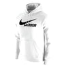 Nike Club Fleece White Pullover Men's Lacrosse Hoodie