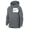 Nike Dri-Fit Full Zip Boy's Grey Training Hoodie