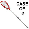 Case of 12 Red STX Mini Eclipse Lacrosse Fiddle Goalie Sticks