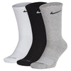Nike Performance Cushion White/Black/Grey Training Crew Socks - 3-Pack