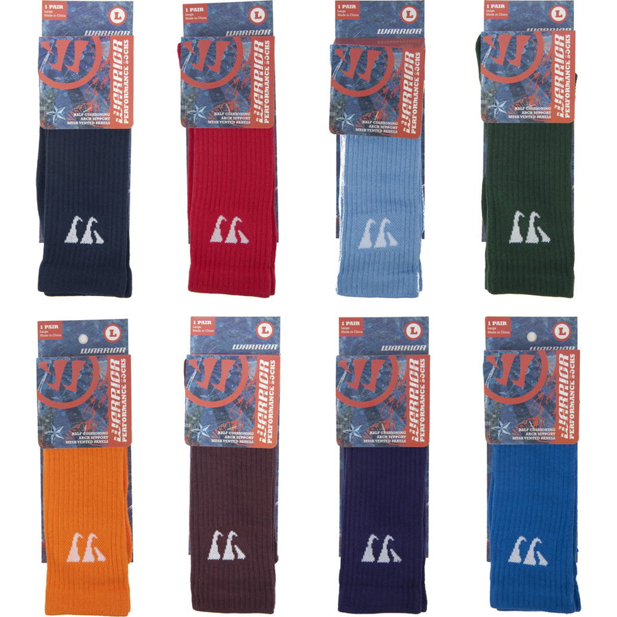 Warrior Performance Team Color Lacrosse Crew Socks