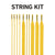 String King Lacrosse Head Strings Kit - Sidewalls, Shooters, and More