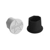 Maverik Lacrosse Butt Ends - End Cap 2-Pack - 1 White & 1 Black
