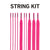 String King Lacrosse Head Strings Kit - Sidewalls, Shooters, and More
