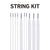 String King Lacrosse Head Strings Kit - Sidewalls, Shooters, and More