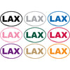 Oval 4x6 LAX Lacrosse Magnet