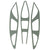 Cascade R Lacrosse Helmet Vent Cover Decals