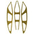 Cascade R Lacrosse Helmet Vent Cover Decals