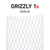 String King Grizzly 1S Ultralight 12-Diamond Goalie White Mesh Lacrosse Stringing Piece