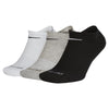 Nike Performance Cushion White/Black/Grey Training No-Show Socks - 3-Pack
