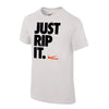 Nike Core Cotton Just Rip It White Boy's Lacrosse Shirt