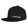TRUE High Rise Flat Brim Black Lacrosse Cap Hat