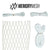 SportStop STX MEMORY MESH CUSTOM Men's Lacrosse Mesh Stringing Kit