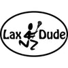 Oval 4x6 Lax Dude Lacrosse Magnet
