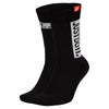 Nike SNKR Sox JDI Just Do It Black Crew Socks - 2-Pack